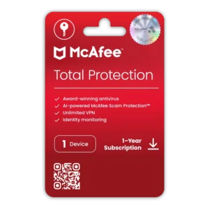 McAfee Total Protection - 1 Devices for 1 Year